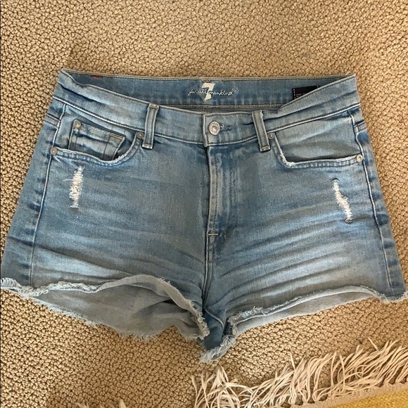 7 for All Mankind Jean shorts 27 - Picture 1 of 3